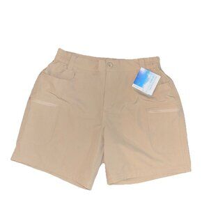 WILLIT Cargo Hiking Shorts Women’s Size SMALL Zip Pockets Quick Dry Beige Gorp